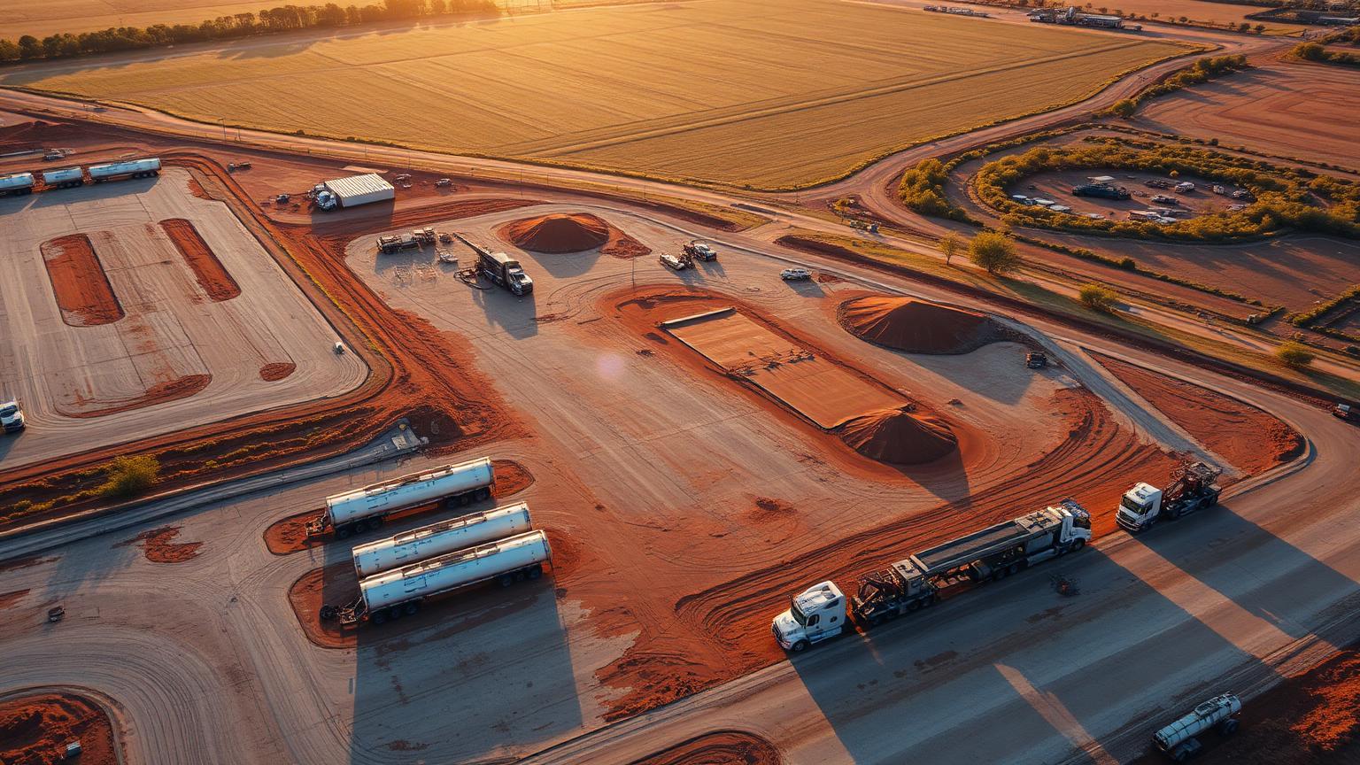 Shanahan's Transport earthworks build — Oakey QLD by Dino Earthworx